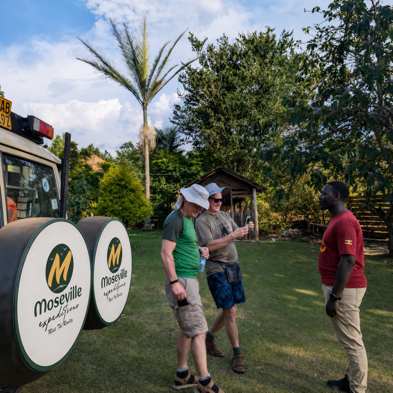 Moseville safari vehicle at sunset in the Serengeti